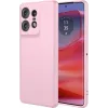 Phonesta Soft Silk Silikon Back Cover Hülle für Motorola Edge 50 Pro - Rosa 0