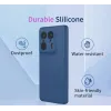 Phonesta Soft Silk Silikon Back Cover Hülle für Motorola Edge 50 Ultra - Lila 5
