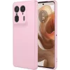 Phonesta Soft Silk Silikon Back Cover Hülle für Motorola Edge 50 Ultra - Rosa 0
