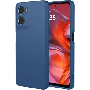Phonesta Soft Silk Silikon Back Cover Hülle für Motorola Moto G05 / Moto E15 - Dunkelblau