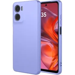 Phonesta Soft Silk Silikon Back Cover Hülle für Motorola Moto G05 / Moto E15 - Lila