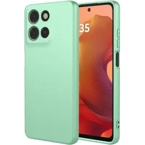 Phonesta Soft Silk Silikon Back Cover Hülle für Motorola Moto G17/G17 Power/G15/G15 Power - Matcha Grün
