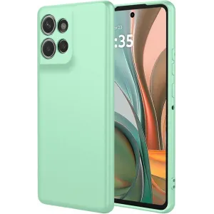 Phonesta Soft Silk Silikon Back Cover Hülle für Motorola Moto G75 - Matcha Grün