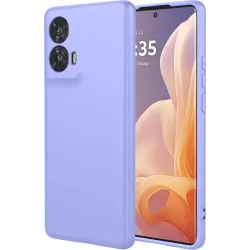 Phonesta Soft Silk Silikon Back Cover Hülle für Motorola Moto G85 - Lila