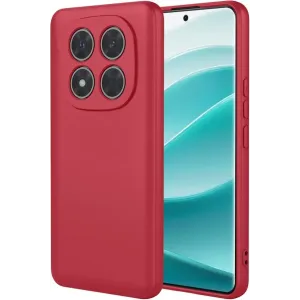 Phonesta Soft Silk Silikon Back Cover Hülle für Xiaomi Redmi Note 14 Pro 5G / Xiaomi Poco X7 - Rot