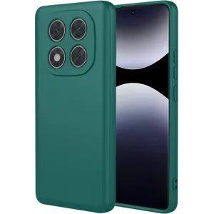 Phonesta Soft Silk Silikon Back Cover Hülle für Xiaomi Redmi Note 14 Pro 4G - Dunkelgrün