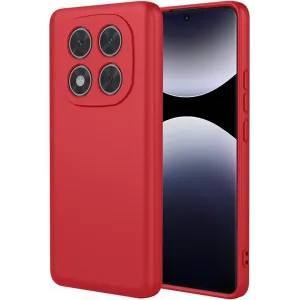 Phonesta Soft Silk Silikon Back Cover Hülle für Xiaomi Redmi Note 14 Pro 4G - Rot