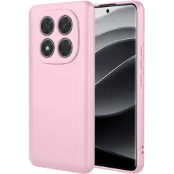 Phonesta Soft Silk Silikon Back Cover Hülle für Xiaomi Redmi Note 14 Pro Plus - Rosa
