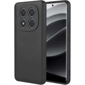 Phonesta Soft Silk Silikon Back Cover Hülle für Xiaomi Redmi Note 14 Pro Plus - Schwarz