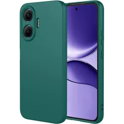Phonesta Soft Silk Silikon Back Cover Hülle für Xiaomi Poco F7 - Dunkelgrün