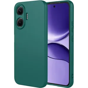 Phonesta Soft Silk Silikon Back Cover Hülle für Xiaomi Poco F7 - Dunkelgrün