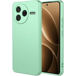 Phonesta Soft Silk Silikon Back Cover Hülle für Xiaomi Poco F7 Pro - Matcha Grün