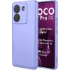 Phonesta Soft Silk Silikon Back Cover Hülle für Xiaomi Poco M7 Pro - Lila