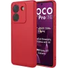 Phonesta Soft Silk Silikon Back Cover Hülle für Xiaomi Poco M7 Pro - Rot