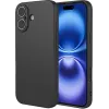 Phonesta Soft Silk Silikon Back Cover Hülle für Apple iPhone 17 - Schwarz