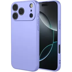 Phonesta Soft Silk Silikon Back Cover Hülle für Apple iPhone 17 Pro Max - Lila