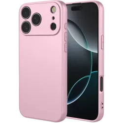 Phonesta Soft Silk Silikon Back Cover Hülle für Apple iPhone 17 Pro Max - Rosa