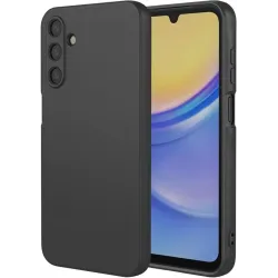 Phonesta Soft Silk Silikon Back Cover Hülle für Samsung Galaxy A26 - Schwarz