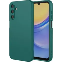 Phonesta Soft Silk Silikon Back Cover Hülle für Samsung Galaxy A36 - Dunkelgrün