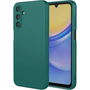 Phonesta Soft Silk Silikon Back Cover Hülle für Samsung Galaxy A56 - Dunkelgrün