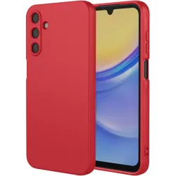 Phonesta Soft Silk Silikon Back Cover Hülle für Samsung Galaxy A56 - Rot