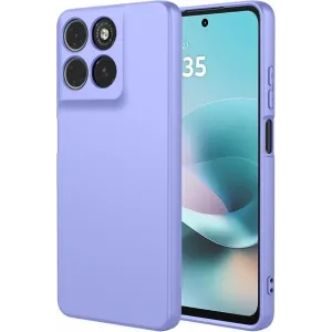 Phonesta Soft Silk Silikon Back Cover Hülle für Motorola Moto G57 Power - Lila