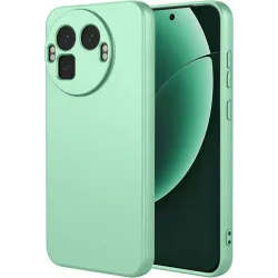 Phonesta Soft Silk Silikon Back Cover Hülle für Realme GT 8 Pro - Matcha Grün
