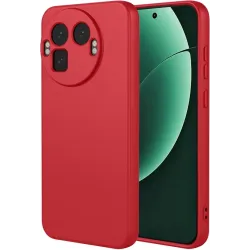 Phonesta Soft Silk Silikon Back Cover Hülle für Realme GT 8 Pro - Rot