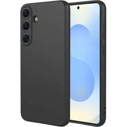 Phonesta Soft Silk Silikon Back Cover Hülle für Samsung Galaxy S26 Plus - Schwarz