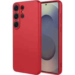 Phonesta Soft Silk Silikon Back Cover Hülle für Samsung Galaxy S26 Ultra - Rot