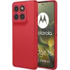 Phonesta Soft Silk Silikon Back Cover Hülle für Motorola Edge 70 - Rot