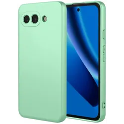 Phonesta Soft Silk Silikon Back Cover Hülle für Google Pixel 10a - Matcha Grün