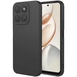 Phonesta Soft Silk Silikon Back Cover Hülle für HONOR 400 Smart - Schwarz