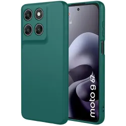 Phonesta Soft Silk Silikon Back Cover Hülle für Motorola Moto G67/G77 - Dunkelgrün