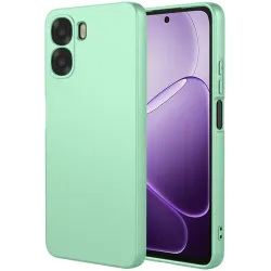 Phonesta Soft Silk Silikon Back Cover Hülle für Oppo A6x - Matcha Grün