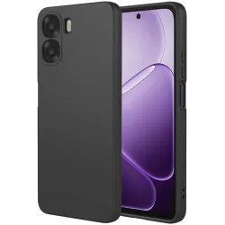 Phonesta Soft Silk Silikon Back Cover Hülle für Oppo A6x - Schwarz
