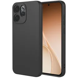 Phonesta Soft Silk Silikon Back Cover Hülle für Oppo Reno15 Pro Max - Schwarz