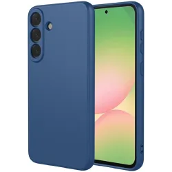 Phonesta Soft Silk Silikon Back Cover Hülle für Samsung Galaxy A57 - Dunkelblau
