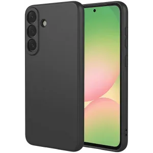 Phonesta Soft Silk Silikon Back Cover Hülle für Samsung Galaxy A57 - Schwarz