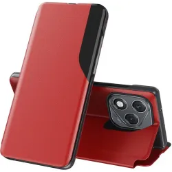 Phonesta Smart Side View Book Klapphülle für HONOR 400 Lite - Rot