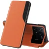 Phonesta Smart Side View Book Klapphülle für Xiaomi Poco F6 Pro - Orange 0