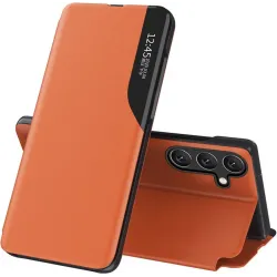 Phonesta Smart Side View Book Klapphülle für Samsung Galaxy A55 - Orange