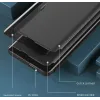 Phonesta Smart Side View Book Klapphülle für Samsung Galaxy S24 FE - Schwarz 4