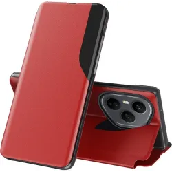 Phonesta Smart Side View Book Klapphülle für HONOR 400 Pro - Rot