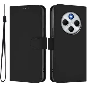 Phonesta Soft Skin Book Wallet Klapphülle für Xiaomi Redmi 14C / Xiaomi Poco C75 - Schwarz