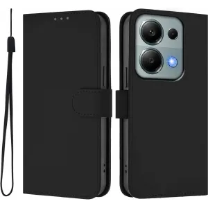 Phonesta Soft Skin Book Wallet Klapphülle für Xiaomi Redmi Note 13 Pro - Schwarz
