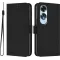 Phonesta Soft Skin Book Wallet Klapphülle für Oppo A60 4G - Schwarz