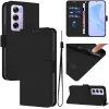 Phonesta Soft Skin Book Wallet Klapphülle für Oppo Reno12 Pro - Schwarz 2