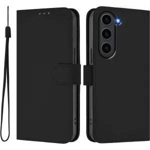 Phonesta Soft Skin Book Wallet Klapphülle für Samsung Galaxy S23 Plus - Schwarz