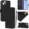 Phonesta Soft Skin Book Wallet Klapphülle für Apple iPhone 15 Plus - Schwarz 2